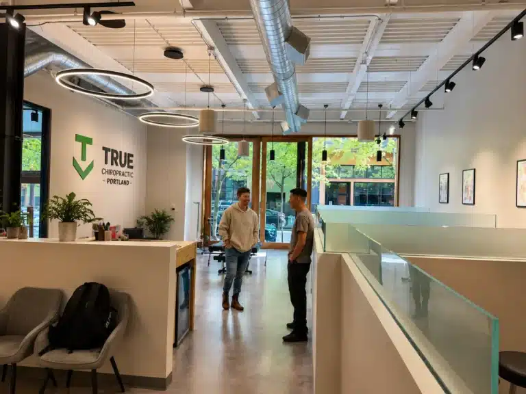 true-chiropractic-portland-reception-lobby
